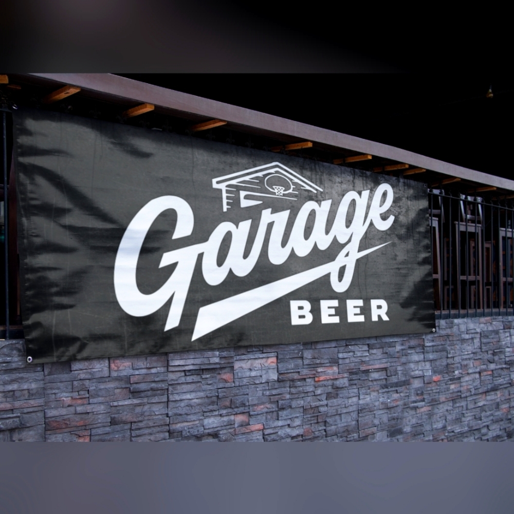 Garage Beer Bar Banner - 2.5ft x 5ft